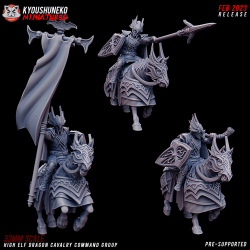 High Elf Dragon Cavalry Command Group x3 Pack