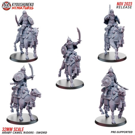 Araby Army Camel Riders Swordsmen x5 Pack