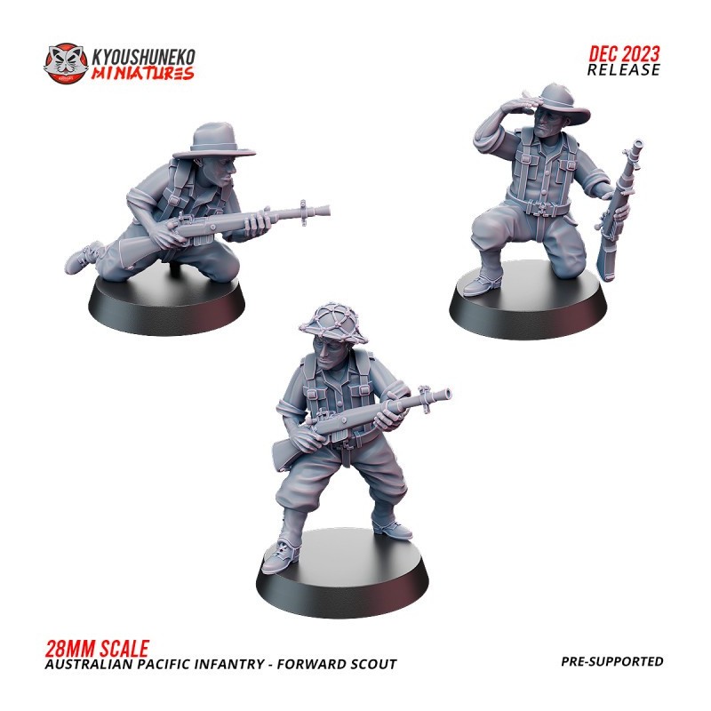 Australian Pacific Infantry Recon Forward Scouts Team x3 Pack