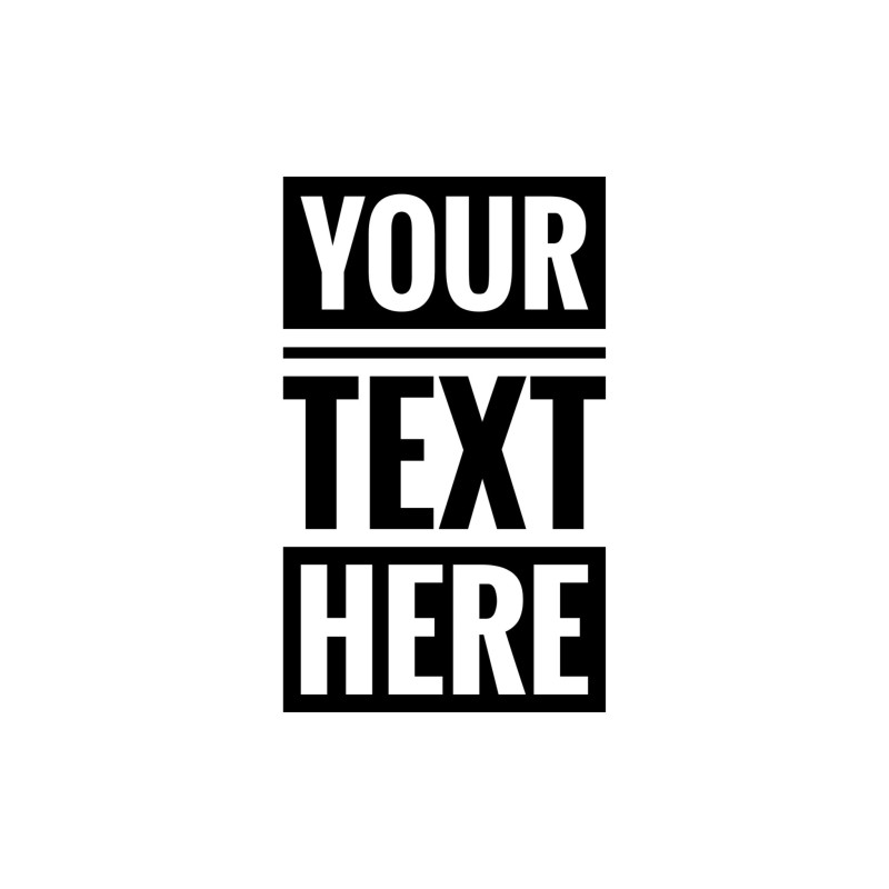 Custom Sticker Design Text