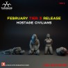 TurnBase Miniatures: Wargames - Hostage Civilians x4 Pack