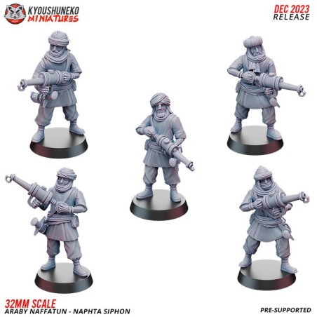 Araby Army Naffatun - Naphta Siphon Squad (Greek Fire) x5 Pack