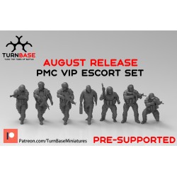 TurnBase Miniatures: Wargames - VIP PMC Escort x7 Pack