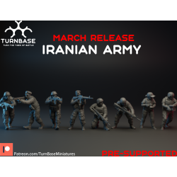TurnBase Miniatures: Wargames - Iranian Army x8 Pack