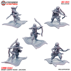 Araby Army Flying Carpet Riders Archers Bowmen x5 Pack