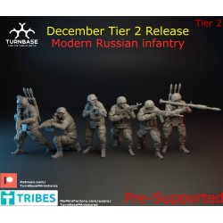 TurnBase Miniatures: Wargames - Modern Russian Infantry x6 Pack