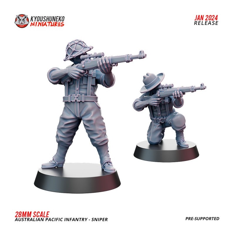 Australian Pacific Infantry Sniper Team x2 Pack