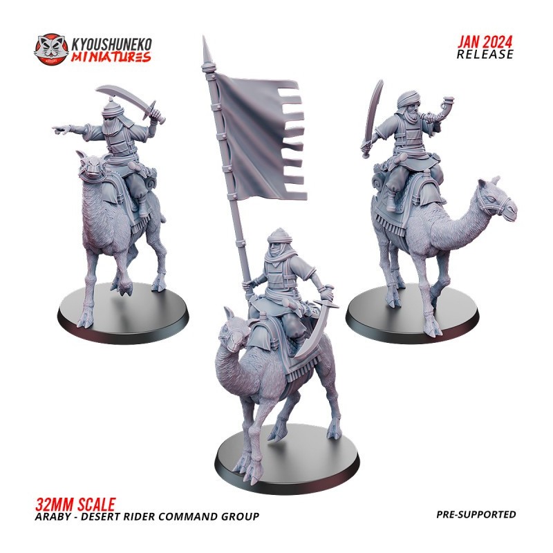 Araby Army Desert Riders Command Group x3 Pack