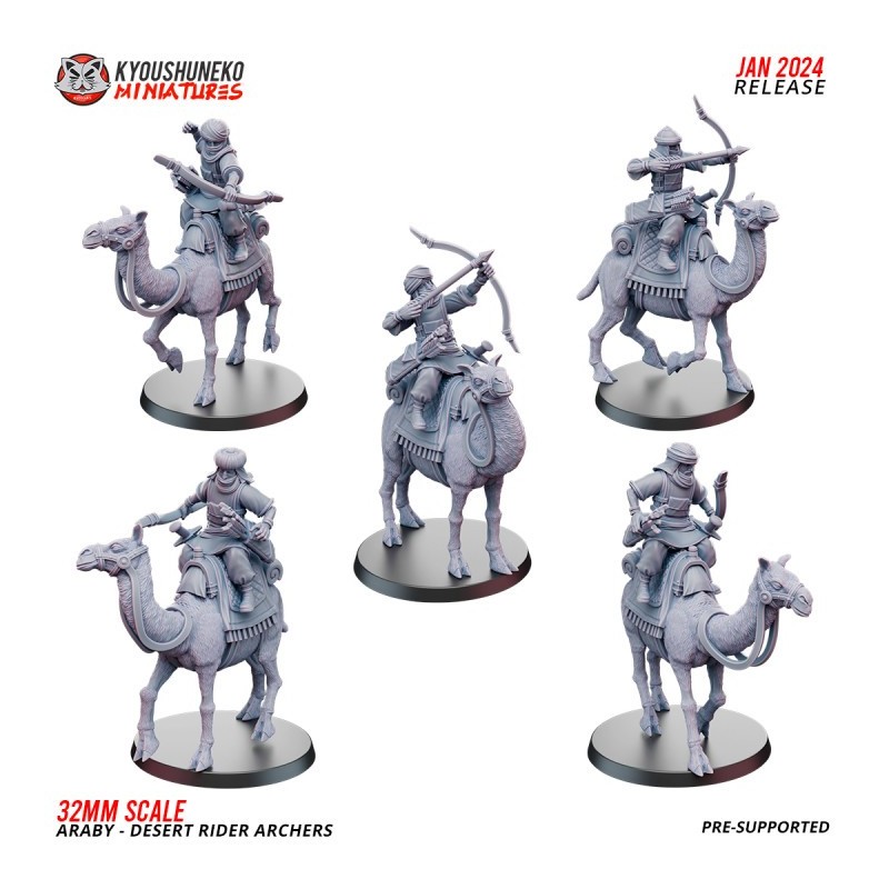 Araby Army Desert Mounted Riders Archers x5 Pack