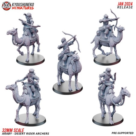 Araby Army Desert Mounted Riders Archers x5 Pack