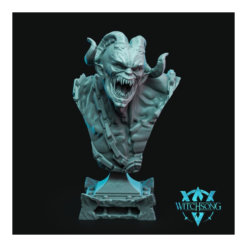 Witchsong Miniatures - Chain Breaker Djinn Bust