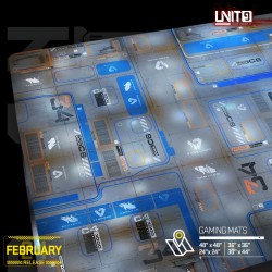 Gaming Mat Space Port - UNIT9 Proxy Wars Tabletop Gaming