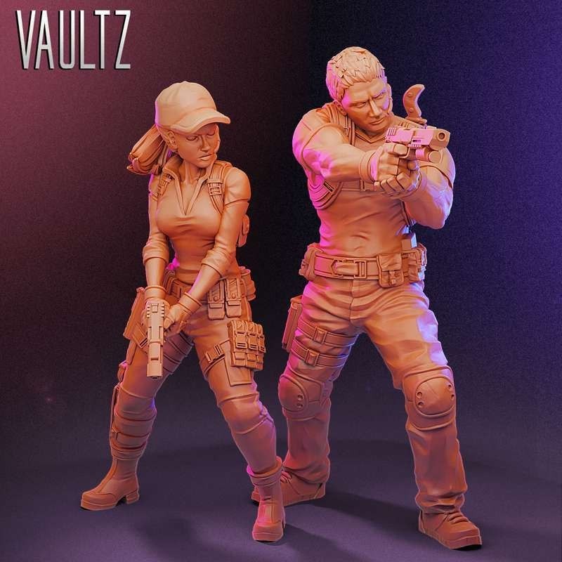 VaultZ Apocalypse Survivors Jill and Chris x2 Pack