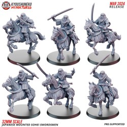 Japanese Sohei Mounted Swordsmen x6 Pack