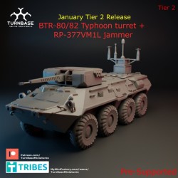 TurnBase Miniatures: Wargames - BTR-80/82 Typhoon Turret and Jammer
