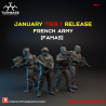 TurnBase Miniatures: Wargames - French Army Team A x4 Pack