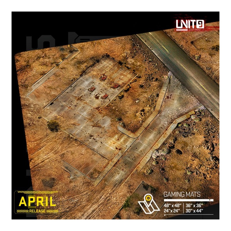 Gaming Mat Wastelands - UNIT9 Proxy Wars Tabletop Gaming