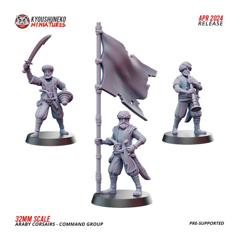 Araby Army Pirate Corsairs Command Group x3 Pack