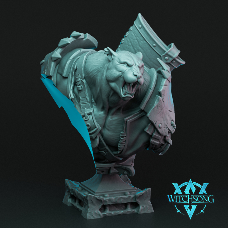 Witchsong Miniatures -  Lord Jungle Protecor Bust