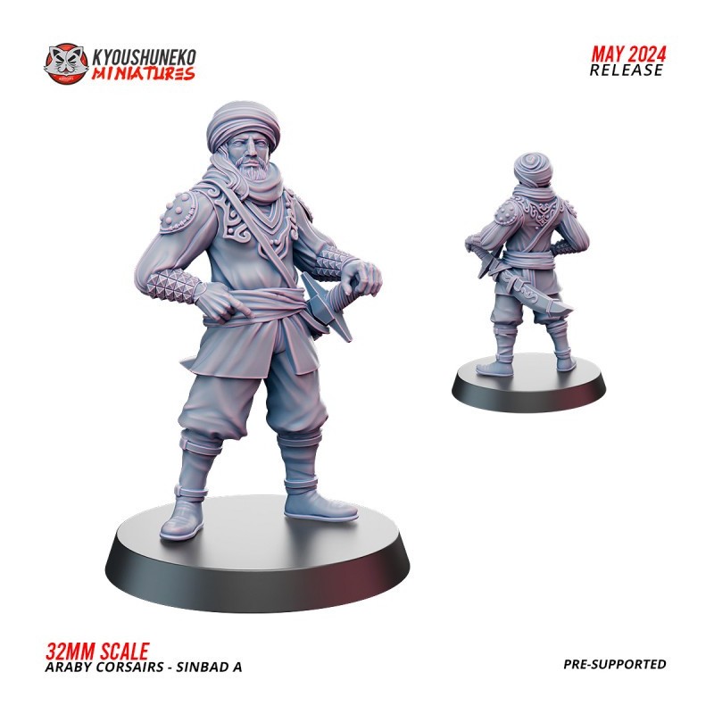 Araby Army Pirate Corsairs Sinbad x3 Pack