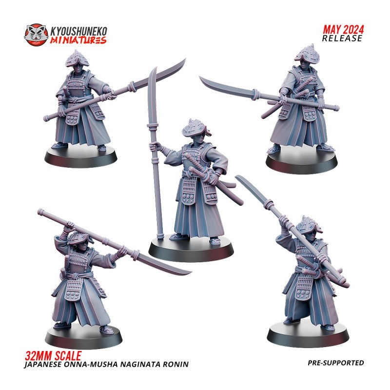 Japanese Onna Musha Naginata Ronin x5 Pack