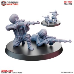 Sikh Infranty Sniper Team x2 Pack 28mm Kyoushuneko Miniatures