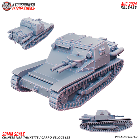 Chinese NRA Tankette Carro Veloce L33