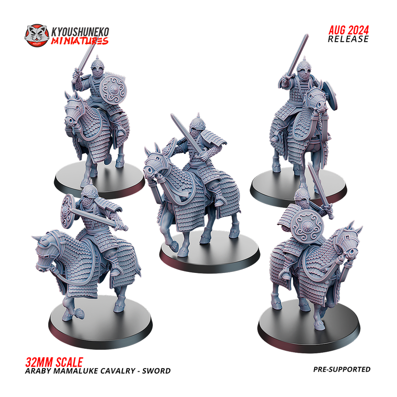 Araby Army Mamaluke Cavalry Swordsmen x5 Pack