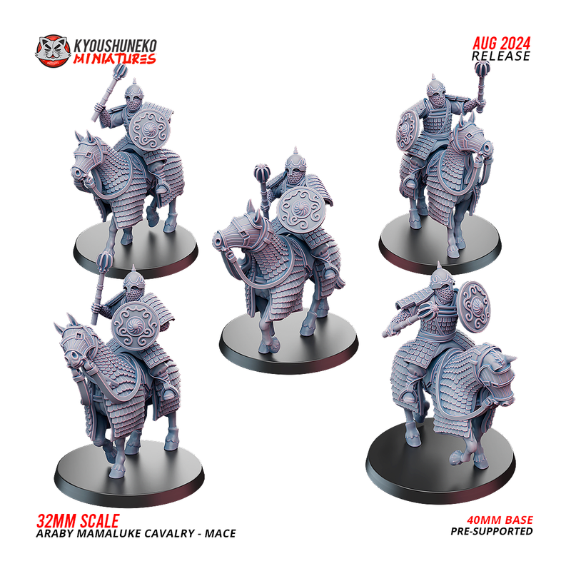 Araby Army Mamaluke Cavalry Mace Riders x5 Pack