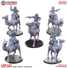 Araby Army Desert Camel Riders Pistol Team x5 Pack