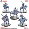 Chinese NRA Mounted Cavalry DaoDao Swordsmen x5 Pack