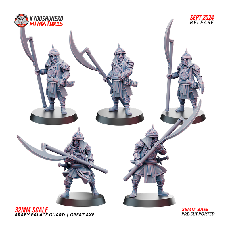 Araby Army Palace Guard Great Axe x5 Pack