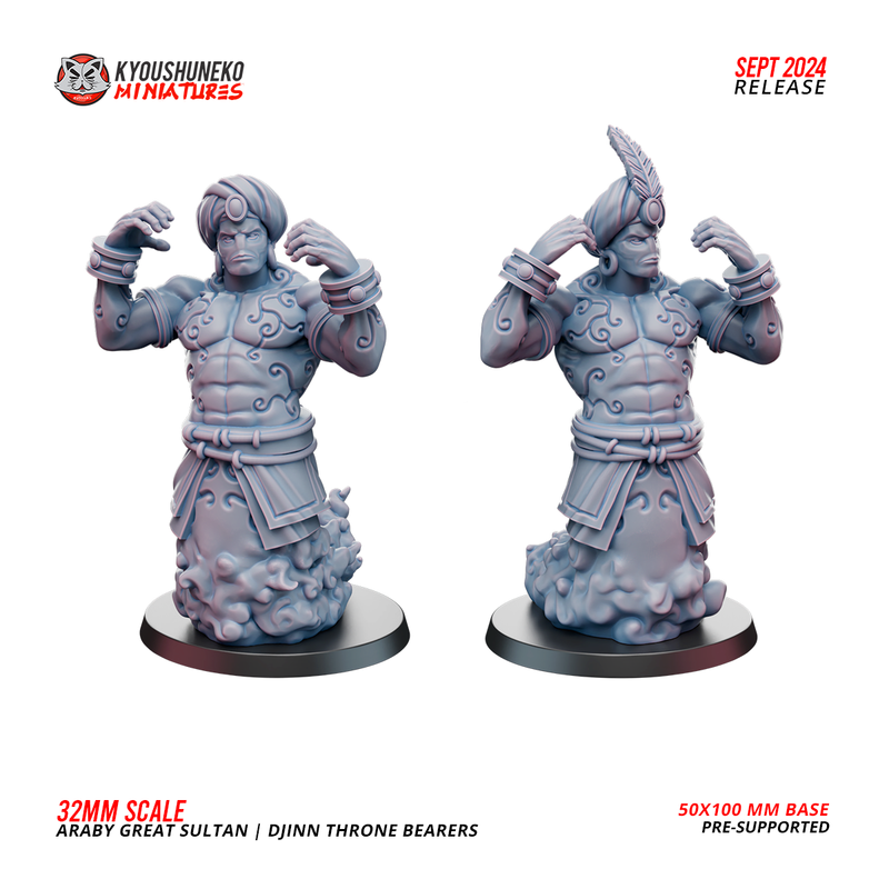 Araby Army Djinn Throne Bearers x2 Pack