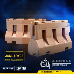 UNIT9 - Endless Terrains Jersey Barriers x2 Pack