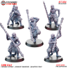 Chinese Monkey Warriors - Quarter Staff x5 Pack