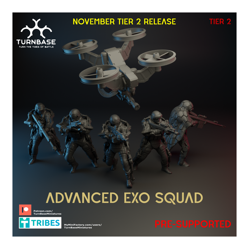 TurnBase Miniatures: Wargames - Advanced Exo Squad