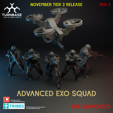 TurnBase Miniatures: Wargames - Advanced Exo Squad