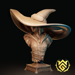 The Witchguild - Brim Wizard Bust