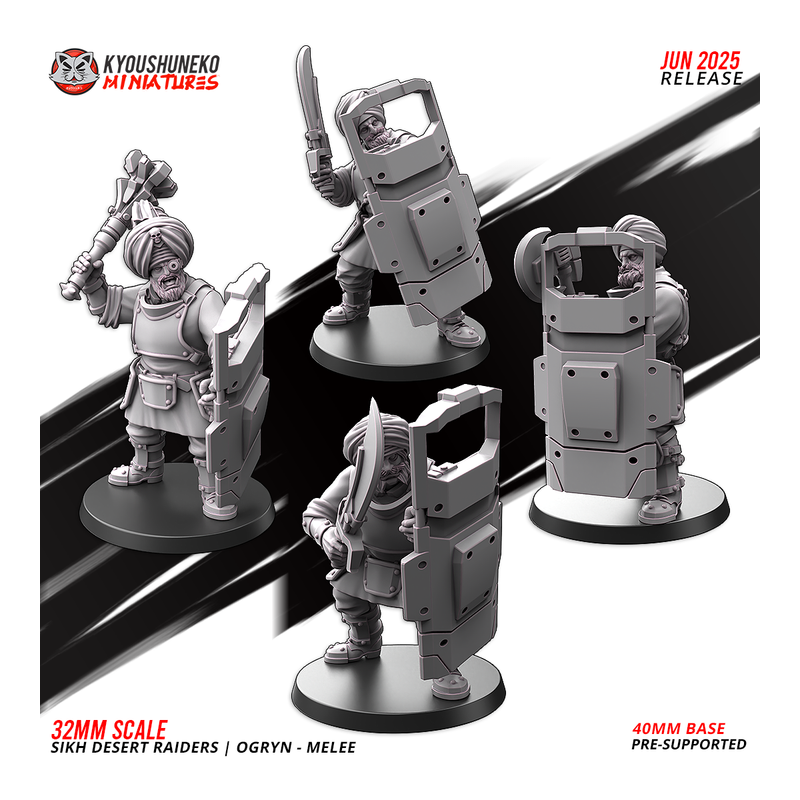 Sikh Desert Raider OGRYN Meelee x4 Pack Sikh Desert Raider OGRYN Meelee x4 Pack