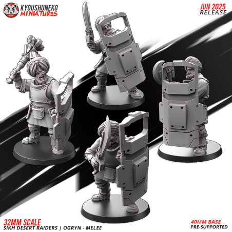 Sikh Desert Raider OGRYN Meelee x4 Pack