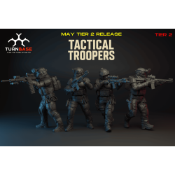 TurnBase Miniatures: Wargames - Tactical Troopers x4 Pack