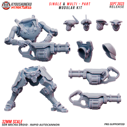 Sikh Desert Raiders Mecha Droid Rapid Autocannon