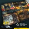 Gaming Mat City at Night - UNIT9 Proxy Wars Tabletop Gaming